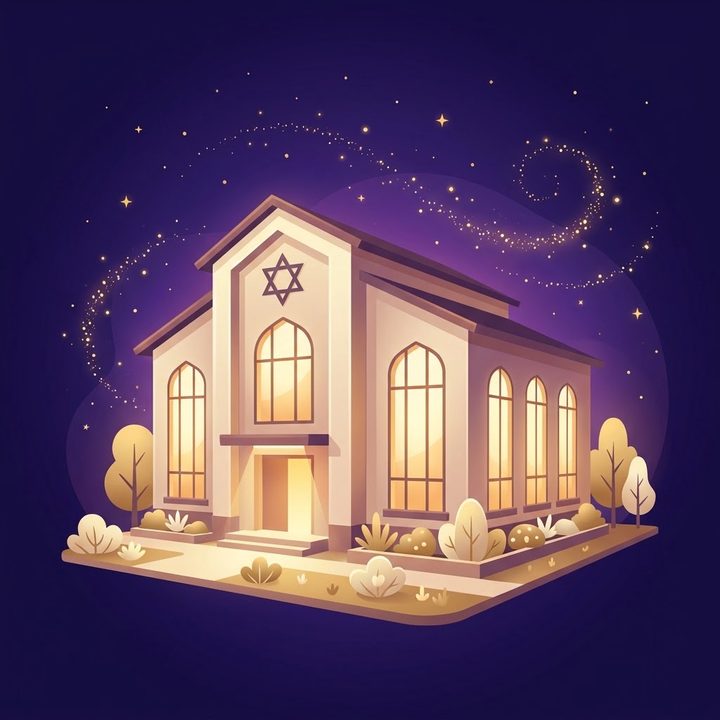 Synagogues & temples illustration